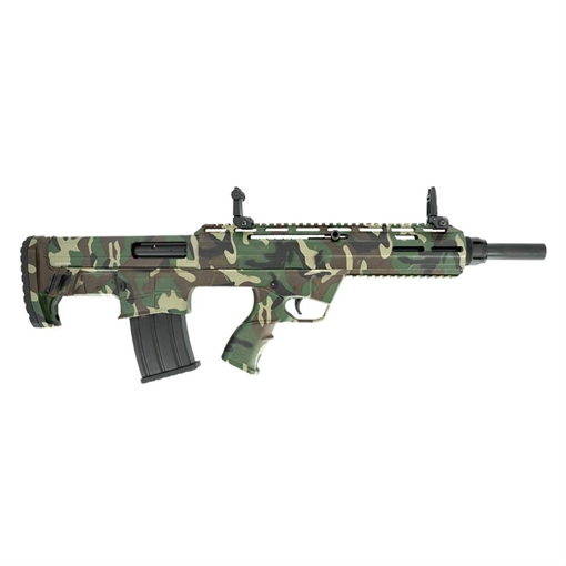 Picture of Tokarev USA TBP M81 Bullpup 12 Gauge Semi-Auto 3" 5+1 18.50" Black Steel Barrel, M81 Woodland Camo, Picatinny Rail Receiver, M81 Woodland Camo Adjustable Synthetic Stock 21000168