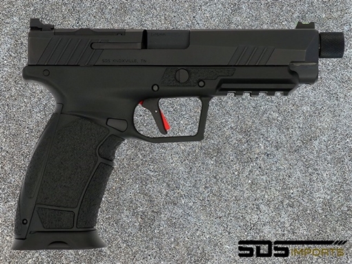Picture of SDS Imports Tisas PX-9 Gen 3 Tactical BLK Semi Auto Pistol 9mm Luger 18rd & 20rd Magazines (2) 5.11" Threaded Barrel Black 15000201