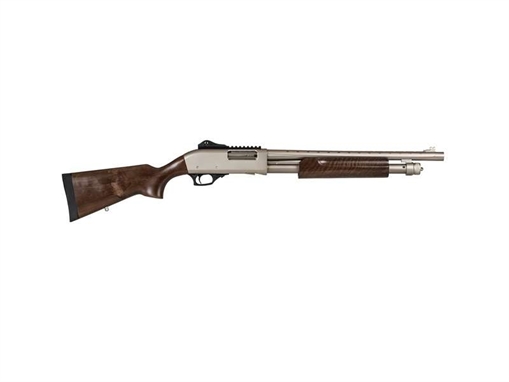 Picture of SDS TX3 SGP 12GA 18.5IN BBL GRS M1913 RAIL NICKEL WALNUT STK AND FE VENT SHROUD 5RD 3 CHOKES WRENCH TX3 12HDM