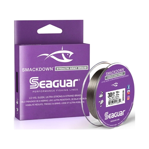 Picture of SEAGUAR SMACKDOWN STEALTH GRAY 30LB 150YDS 30SDSG150