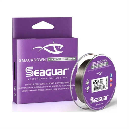Picture of SEAGUAR SMACKDOWN STEALTH GRAY 65LB 150YDS 65SDSG150