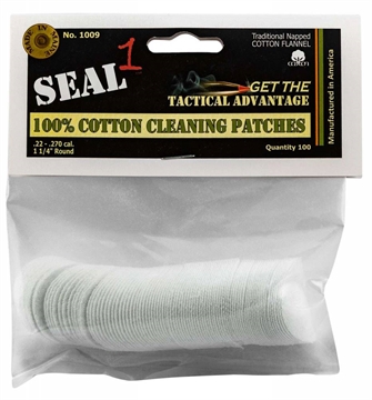 Picture of SEAL 1 1009-500 .22 - .270 CAL 1-1/4" CLEANING PATCHES 500/BAG SAL1008