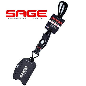 Picture of SAGE SECURITY Security Badge Holder DS QD BK SBH1001BK 850027377452