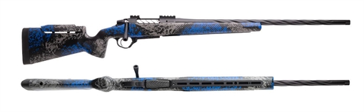 Picture of Seekins Precision Havak PH3 6.5 PRC 24" Black Fluted Threaded Barrel, Black Picatinny Rail Steel Receiver, Adj Cheek Riser Glacier Shadow Synthetic Stock 0011710325-F