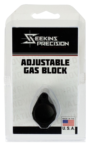 Picture of Seekins Precision Low Profile Adjustable Gas Block 1.37" x .94" Black Melonite 0011510031