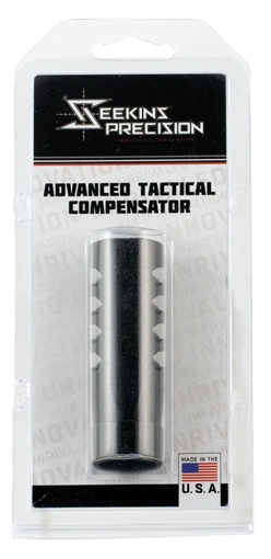 Picture of Seekins Precision ATC Muzzle Brake Black Melonite 416R Stainless Steel with 5/8"-24 tpi Threads for 7.62x51mm NATO AR-10 0011510039