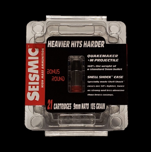 Picture of SEISMIC AMO 9MM 185GR HP 21RDS PER BOX ( 12 BOXES PER CASE ) S1859MM 860001560206