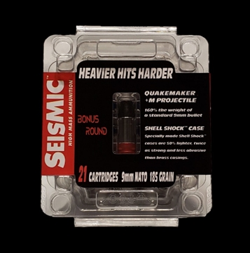 Picture of SEISMIC AMO 9MM 185GR HP 21RDS PER BOX ( 12 BOXES PER CASE ) S1859MM 860001560206
