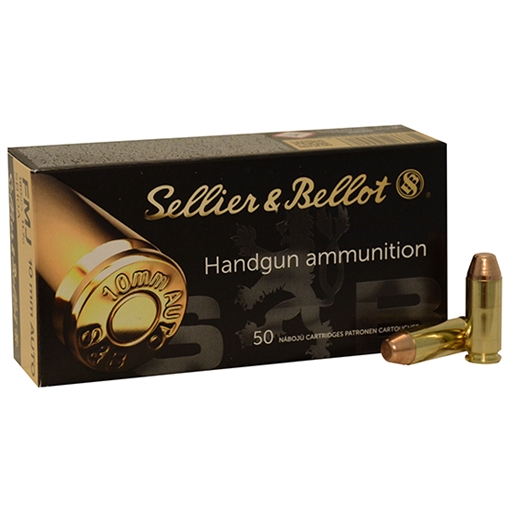 Picture of Sellier & Bellot Pistol, 10MM, 180 Grain, Full Metal Jacket, 1000 Round Case SB10A