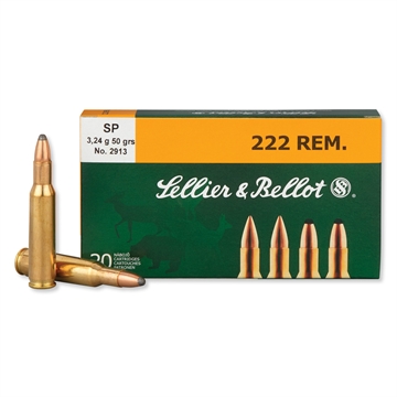 Picture of SELLIER & BELLOT 222 REM 50GR SP 20RD BOX 60 BOXES PER CASE SB222A