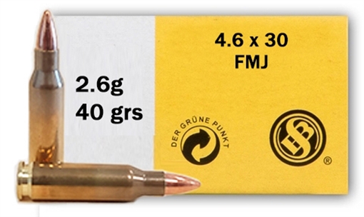 Picture of SELLIER & BELLOT 4.6X30 HK 40GR FMJ 40RD BOX 60 BOXES PER CASE SB46A
