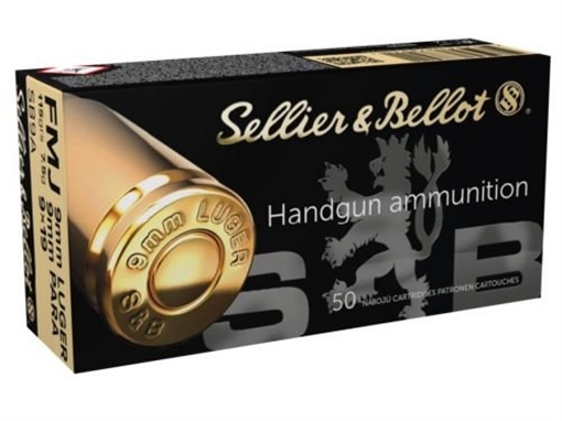 Picture of Sellier & Bellot 9mm Luger FMJ SB9ACS