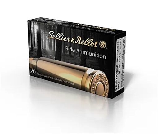 Picture of SELLIER & BELLOT AMO 5.6X50R MAG 50GR FMJ 20-RD ( 50 BOXES PER CASE ) SB5650RA 754908510061