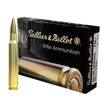 Picture of Sellier & Bellot Sellier & Bellot Rifle Ammo 30-06 Springfield 147 gr. FMJ 20 rd. SB3006F