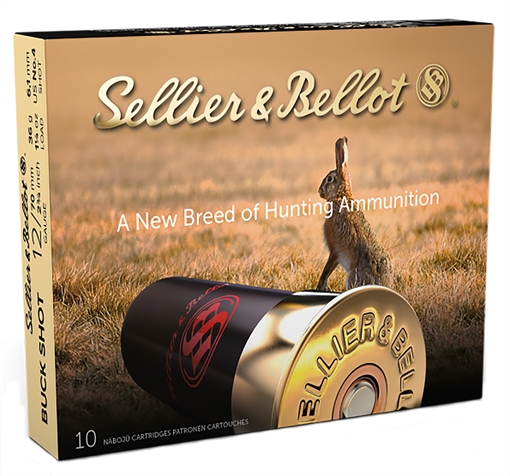 Picture of Sellier & Bellot Hunting 12Gauge 2.75" 27Pellets 1 1/4oz 4Buck Shot 10 Box/25 Case SB12BSD