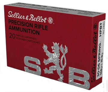 Picture of Sellier & Bellot Rifle 30-06Springfield 168gr Hollow Point Boat Tail 20 Per Box/20 Case SB3006D