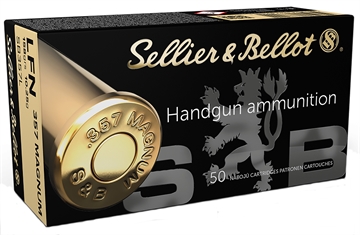Picture of Sellier & Bellot Handgun 357Mag 158gr Lead Flat Nose 50 Per Box/20 Case SB357L