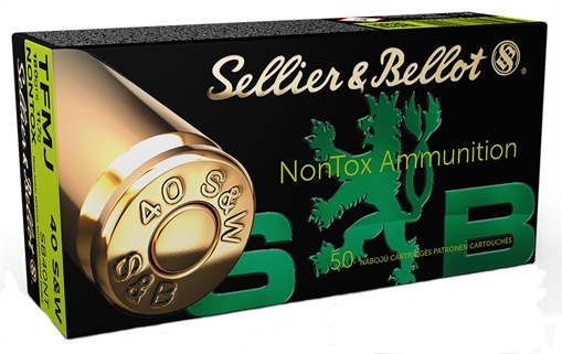 Picture of Sellier & Bellot Handgun Non-Tox 40S&W 180gr Total Full Metal Jacket 50 Per Box/20 Case SB40NT