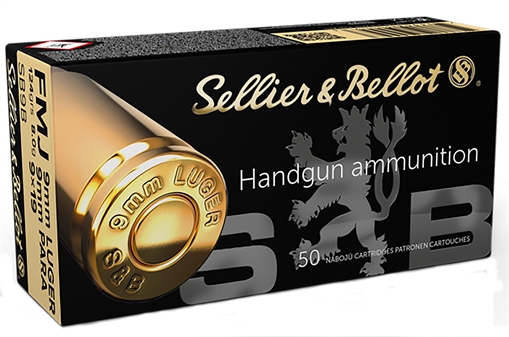 Picture of Sellier & Bellot Handgun 9mmLuger 124gr Full Metal Jacket 50 Per Box/20 Case SB9B