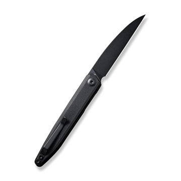 Picture of SENCUT Jubil Front Flipper Knife 2.95"" Black D2 Wharncliffe Plain Edge Blade, Black G10 Handle S20029-2