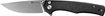 Picture of SENCUT KNIFE CROWLEY 3.48" BLACK MICARTA/STONEWASHED D2! S210122