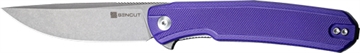 Picture of SENCUT KNIFE SCITUS 3.47" PURPLE G10/GRAY STONEWASH D2! S210422