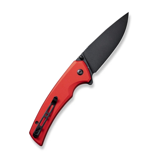 Picture of SENCUT Serene Flipper/Thumb Stud Folding Knife 3.48"" Black D2 Drop Point Plain Edge Blade, Black Aluminum Handle S21022B-2