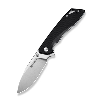 Picture of SENCUT Stratex Flipper & Thumb Stud Knife Black G10 Handle (3.17"" Satin Finished 9Cr18MoV Blade) S25055-1 724065715814