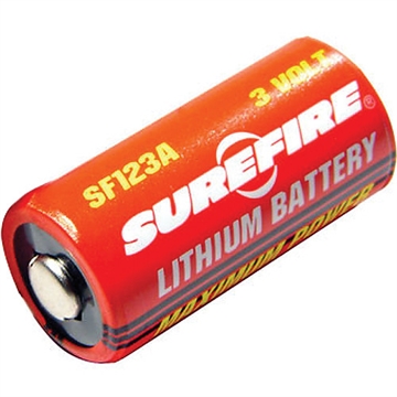 Picture of SureFire 123A Batteries Red/Black 3.0 Volts 1,500 mAh (6) Single Pack Clamshell SF6BC