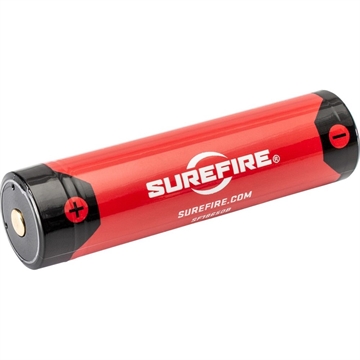 Picture of SureFire 18650B Battery Red/Black 3.6 Volts 3,500 mAh (1) Single Pack Rechargeable SF18650B