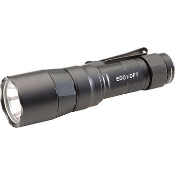 Picture of Surefire Everyday Carry Light (EDC-1-DFT), Dual-Fuel Turbo, Flashlight, 650 Lumens, Anodized Finish, Black EDC1-DFT-BK EDC1DFTBK