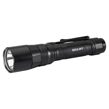 Picture of Surefire Everyday Carry Light (EDC-2-DFT), Dual-Fuel Turbo Flashlight, 700 Lumens, Anodized Finish, Black EDC2-DFT-BK EDC2DFTBK