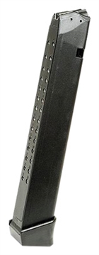 Picture of SGM Tactical Magazine, 9MM, 33 Rounds, Fits Glock 17, Polymer, Black SGMT9G33R
