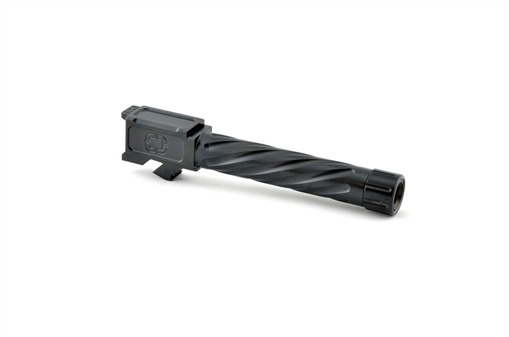 Picture of Shadow Systems Match Grade, 4.5" Threaded Barrel, Spiral Fluted, 9MM, Fits Shadow Systems MR/XR Models, Nitride Finish, Black SG9C-02-03TSPL-NIT