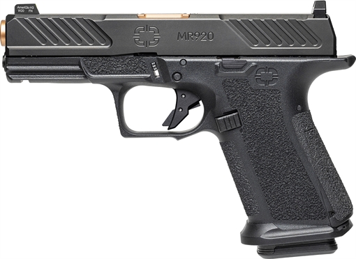 Picture of SHADOW SYSTEMS MR920 COMBAT SLD DTAIL DLC HGA 9MM 4IN SPIRAL UNTHRD BRONZE BBL BLK FRAME 2/15RD MAGS SS-1001
