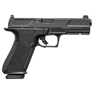 Picture of Shadow Systems DR920, Foundation, Striker Fired, Semi-automatic Pistol, Full Size, 4.5" Barrel, Polymer Frame, Nitride Finish, Black, Steel Sights, Optics Ready Slide, 17 Rounds, 2 Magazines, Includes (3) Backstraps and Optics Kit SS-2306 SS2306