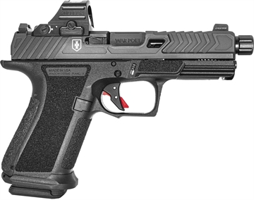 Picture of Shadow Systems MR920 War Poet Handgun 9mm Luger 15rd Magazines(2) 4.5" Fluted Threaded Barrel Black w/Holosun 507C SS-1075-H SS1075H