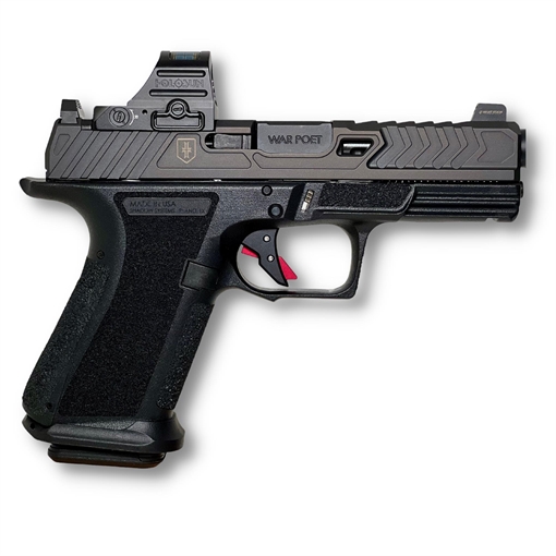Picture of Shadow Systems MR920 War Poet Handgun 9mm Luger 10rd Magazines(2) 4" Fluted Barrel Black w/Holosun 507C SS-1090-H
