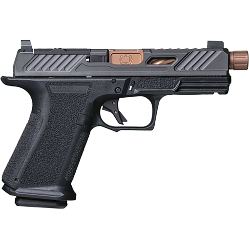 Picture of Shadow Systems Shadow Systems MR920L Elite Slide Optic Pistol 9mm 4.5 in Black Frame Threaded Barrel Bronze 15rd SS-1025 SS1025