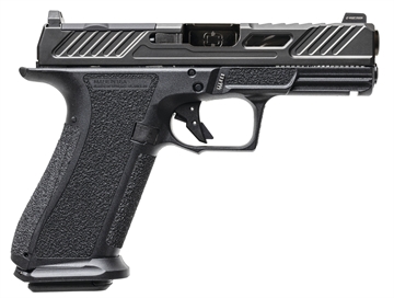 Picture of Shadow Systems XR920 Elite, Striker Fired, Semi-automatic Pistol, Full Size, 9mm, 4" Black Spiral Fluted Barrel, Unthreaded, Polymer Frame, Nitride Finish, Black, Front Night Sight, Trigger Safety, 10 Rounds, Includes 2 Magazines, California Compliant SS-3040-CA