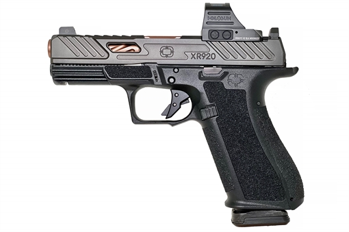 Picture of SHADOW SYSTEMS XR920 HGA 9MM 4IN BBL BLK ELITE OPTIC CUT SPIRAL UNTHRD BRONZE BBL NS 2/17RD HOLOSUN SS-3011-H SS3011H