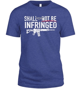 Picture of Shall Not Be Infringed Front 2AW Logo Back T-Shirt-M SHALLNOTFR2AWBAT-M