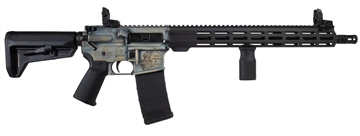 Picture of SHARK COAST CUSTOMS COAST WHITE DISTRESSED AR15-CA COMPLIANT 10RD         300-045-1000-11CC