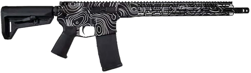 Picture of Shark Coast "Black Topography" Rifle 5.56mm 30rd Magazine 16" Barrel 300-042-1000-01