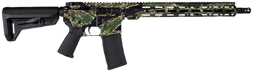 Picture of Shark Coast Tactical "Tiger Stripe" Rifle 5.56mm 30rd Magazine 16" Barrel 15" MLOK Handguard SCT00658TSH