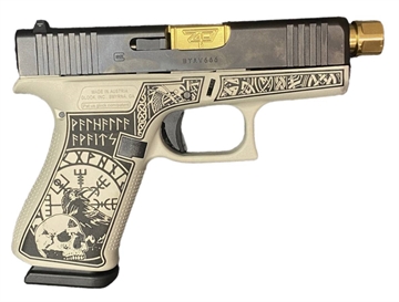 Picture of SHARK COAST TACTICAL G43X VIKING 9MM PSTL W/ GOLD BARREL G43X-VIKING-GLD