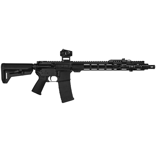 Picture of Shark Coast Tactical "Midnight" AR-15 Rifle 5.56mm 30rd Magazine 16" Barrel 15" Handguard Vortex Crossfire & Streamlight Protac with Carry Bag SKMN
