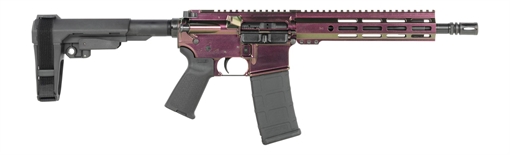 Picture of Shark Coast Tactical SCC07268RZRBK-P Razorback  5.56 NATO 30+1 10.50" Black Nitride Threaded Barrel, Aluminum Receiver w/Picatinny Rail, M-LOK Handguard, Polymer SB Tactical SBA3 Brace, Polymer Grip