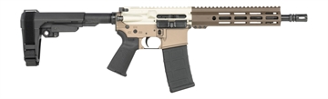 Picture of Shark Coast Tactical SCC07299SIESTA-P Siesta  5.56 NATO 30+1 10.50" Black Nitride Threaded Barrel, Aluminum Receiver w/Picatinny Rail, M-LOK Handguard, Polymer SB Tactical SBA3 Brace, Polymer Grip