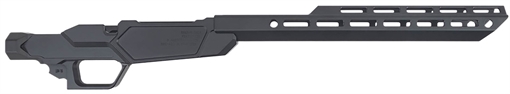 Picture of Sharps Bros. Heatseeker Chassis, Fits Ruger American 450 Bushmaster (With Box Magazine), Cerakote Finish, Black, Aluminum Construction, M-LOK Compatible Forend SBC06